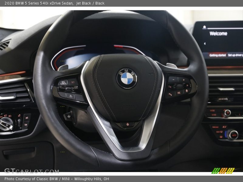 Jet Black / Black 2020 BMW 5 Series 540i xDrive Sedan