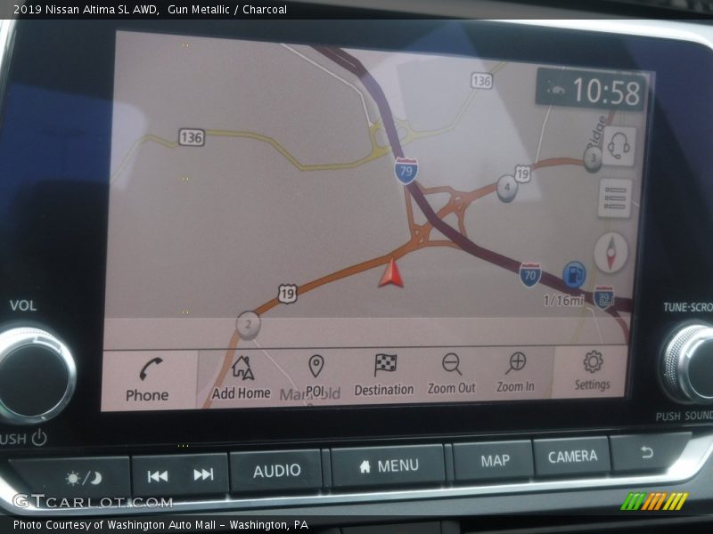 Navigation of 2019 Altima SL AWD