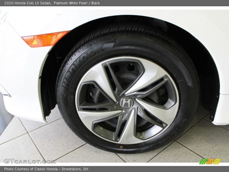 Platinum White Pearl / Black 2020 Honda Civic LX Sedan