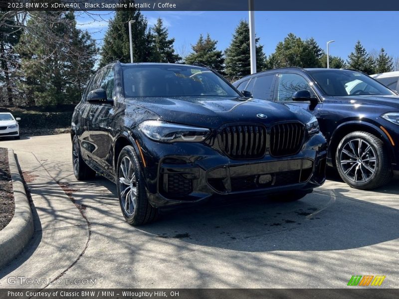 Black Sapphire Metallic / Coffee 2023 BMW X5 xDrive40i