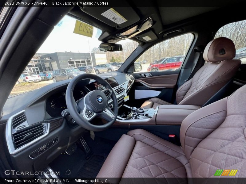 Black Sapphire Metallic / Coffee 2023 BMW X5 xDrive40i