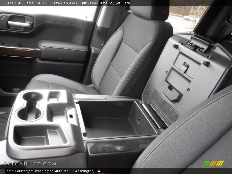 Quicksilver Metallic / Jet Black 2021 GMC Sierra 1500 SLE Crew Cab 4WD