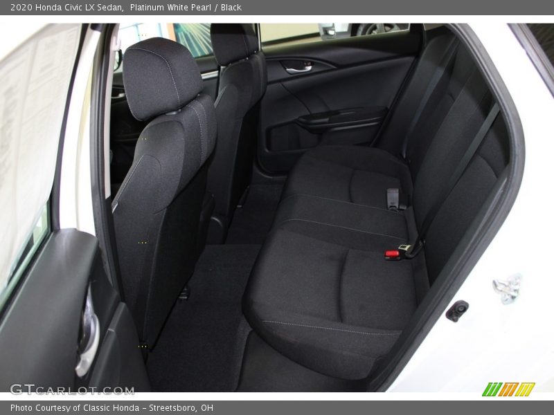 Platinum White Pearl / Black 2020 Honda Civic LX Sedan