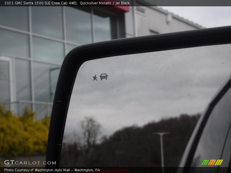 Quicksilver Metallic / Jet Black 2021 GMC Sierra 1500 SLE Crew Cab 4WD