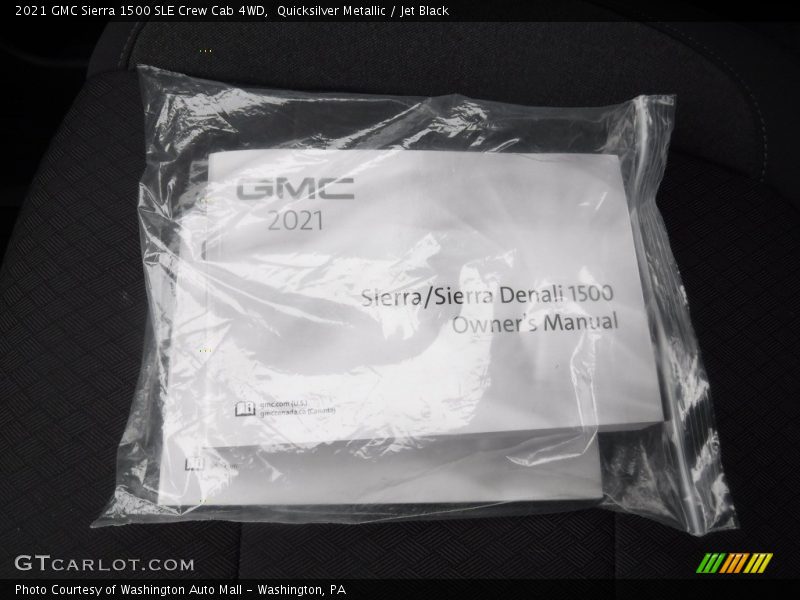 Quicksilver Metallic / Jet Black 2021 GMC Sierra 1500 SLE Crew Cab 4WD