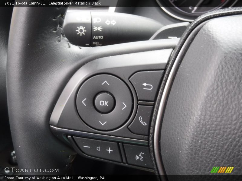 Celestial Silver Metallic / Black 2021 Toyota Camry SE
