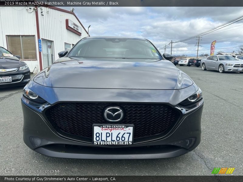 Machine Gray Metallic / Black 2019 Mazda MAZDA3 Hatchback