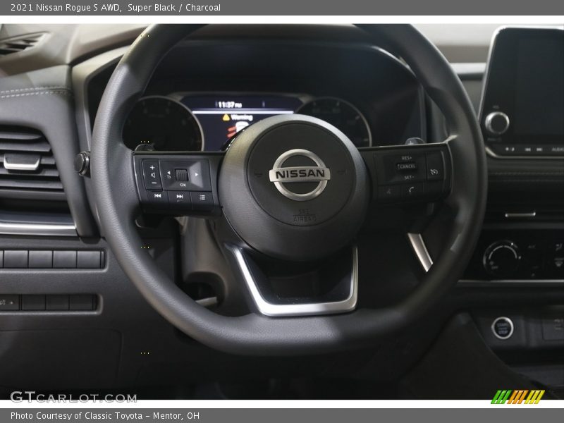 Super Black / Charcoal 2021 Nissan Rogue S AWD