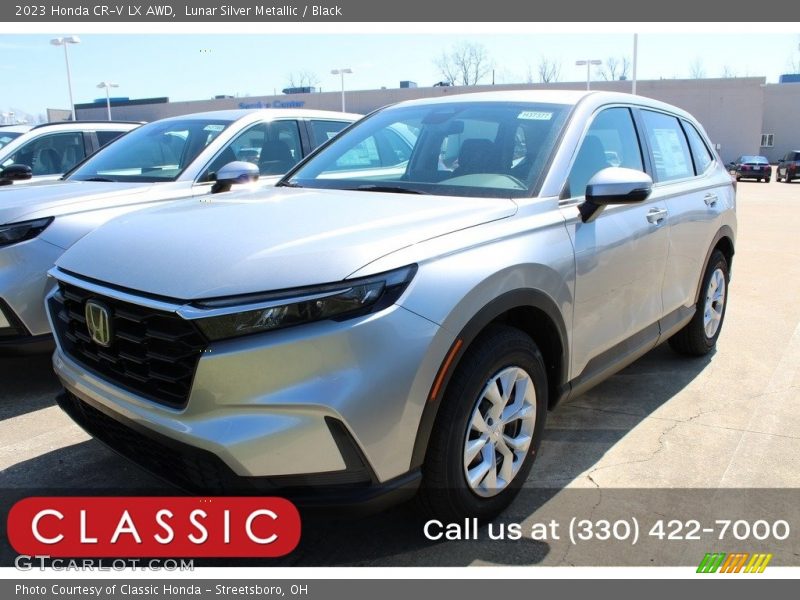 Lunar Silver Metallic / Black 2023 Honda CR-V LX AWD