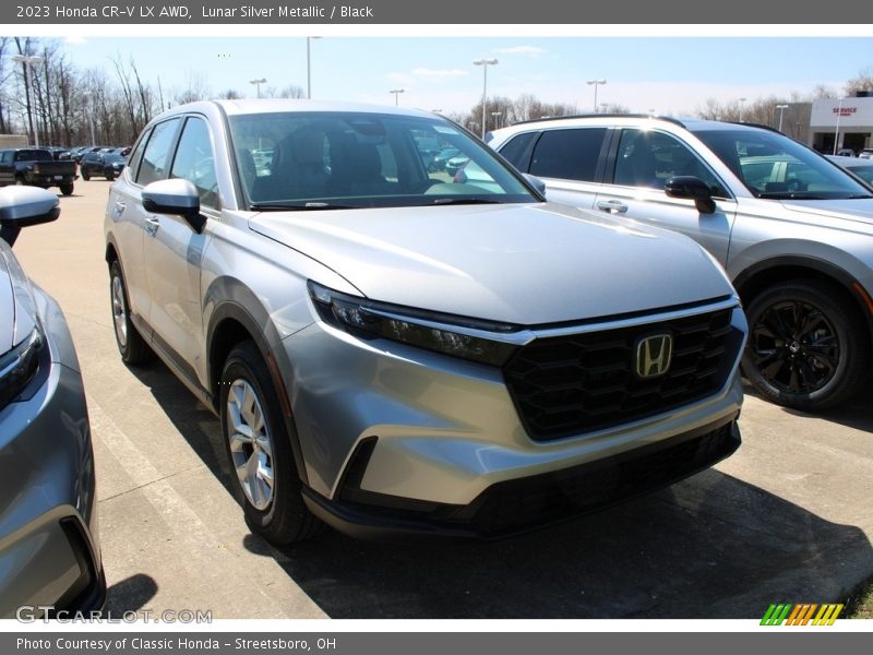 Lunar Silver Metallic / Black 2023 Honda CR-V LX AWD