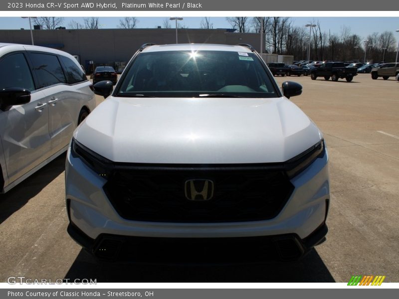 Platinum White Pearl / Black 2023 Honda CR-V Sport AWD Hybrid