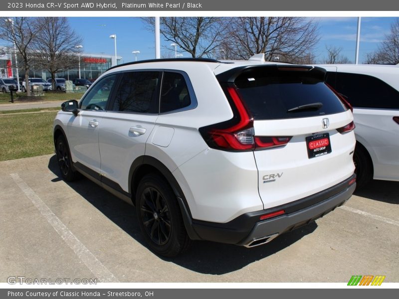 Platinum White Pearl / Black 2023 Honda CR-V Sport AWD Hybrid