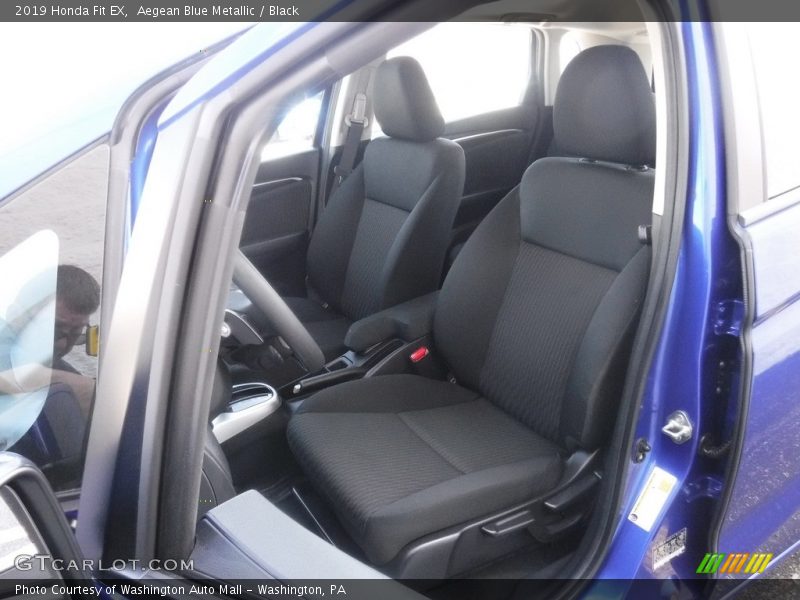 Aegean Blue Metallic / Black 2019 Honda Fit EX