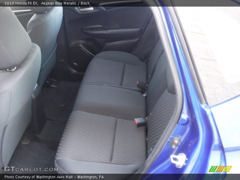 Aegean Blue Metallic / Black 2019 Honda Fit EX