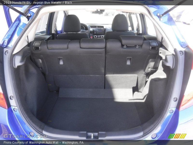 Aegean Blue Metallic / Black 2019 Honda Fit EX
