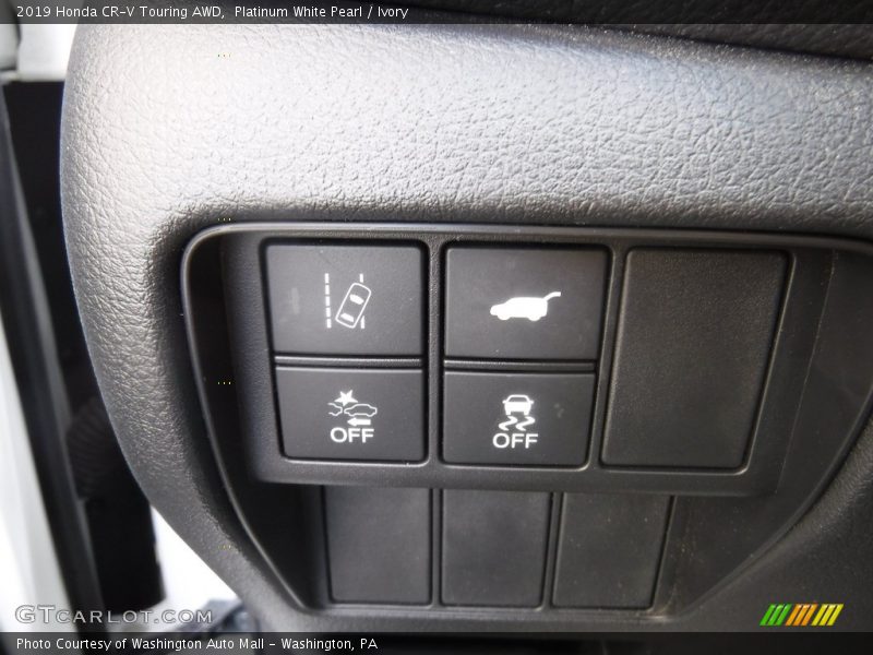 Platinum White Pearl / Ivory 2019 Honda CR-V Touring AWD