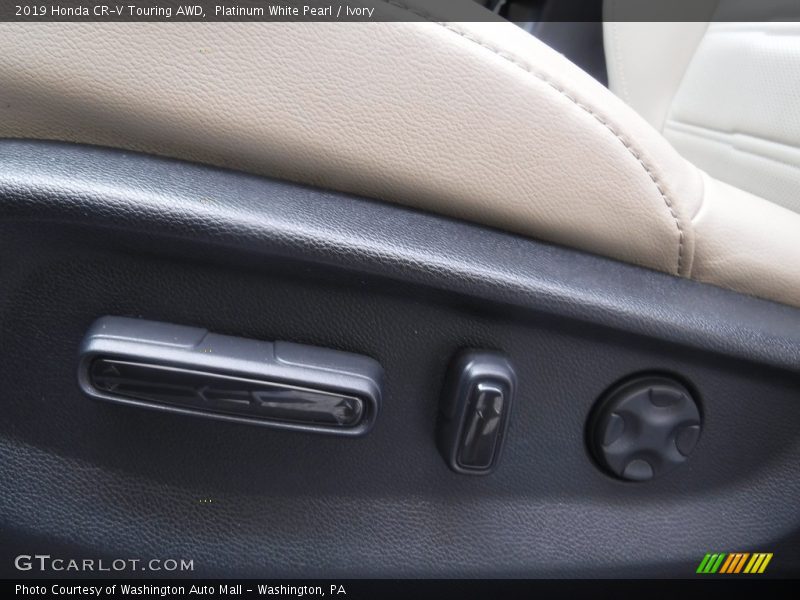 Platinum White Pearl / Ivory 2019 Honda CR-V Touring AWD