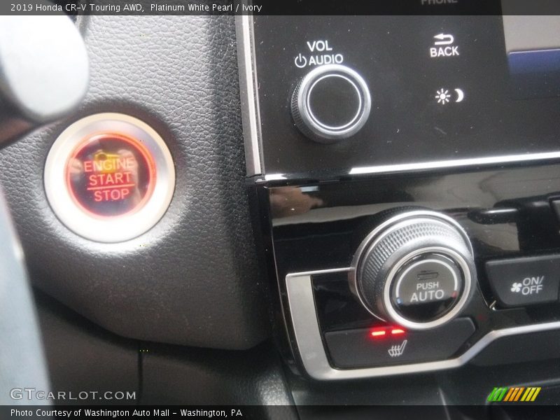 Platinum White Pearl / Ivory 2019 Honda CR-V Touring AWD