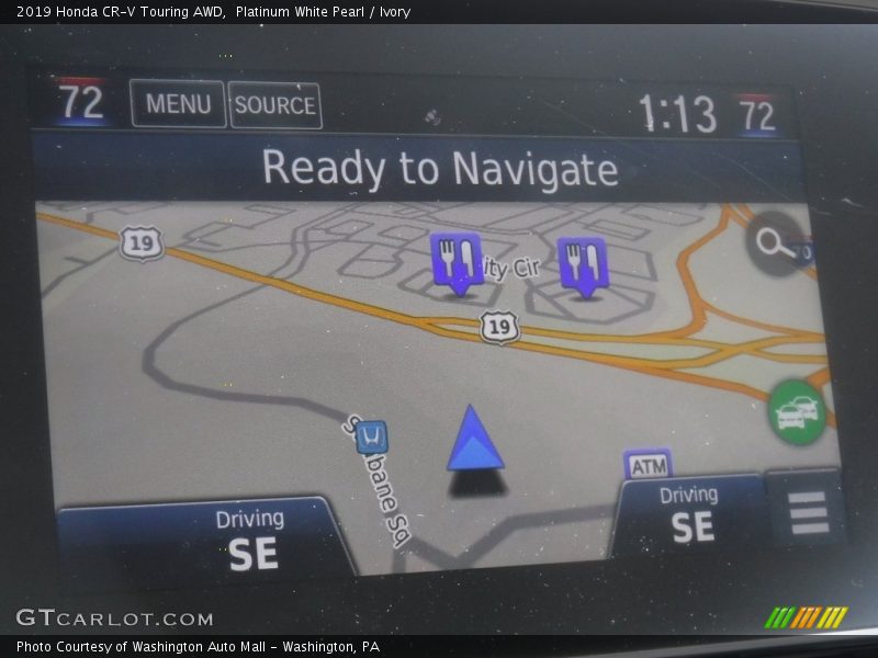 Platinum White Pearl / Ivory 2019 Honda CR-V Touring AWD