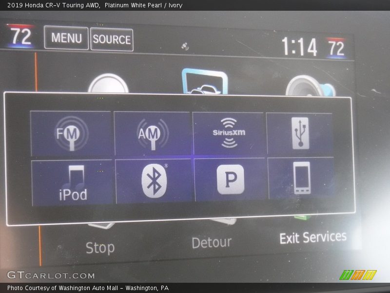 Platinum White Pearl / Ivory 2019 Honda CR-V Touring AWD