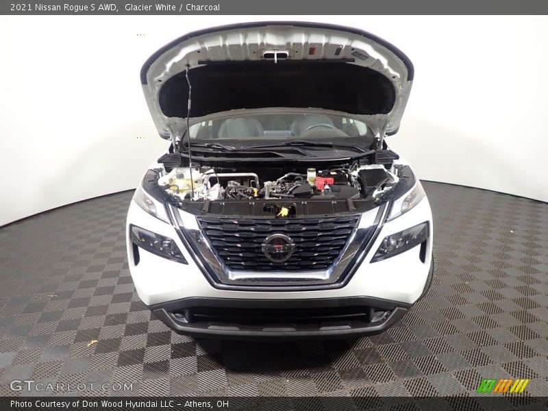 Glacier White / Charcoal 2021 Nissan Rogue S AWD