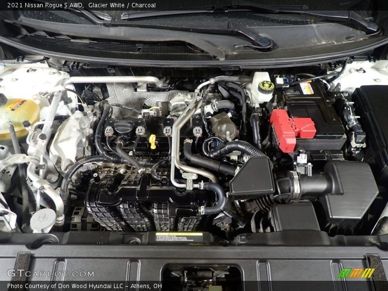 Glacier White / Charcoal 2021 Nissan Rogue S AWD
