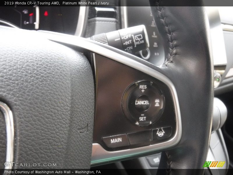 Platinum White Pearl / Ivory 2019 Honda CR-V Touring AWD