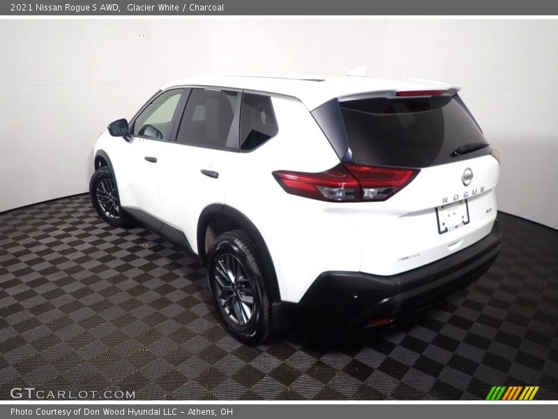 Glacier White / Charcoal 2021 Nissan Rogue S AWD