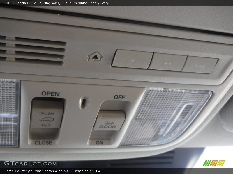 Platinum White Pearl / Ivory 2019 Honda CR-V Touring AWD