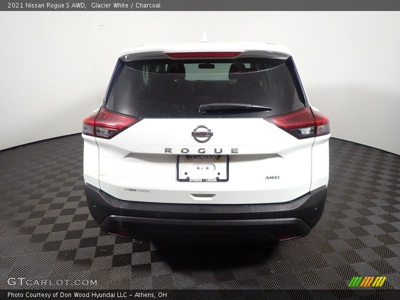 Glacier White / Charcoal 2021 Nissan Rogue S AWD