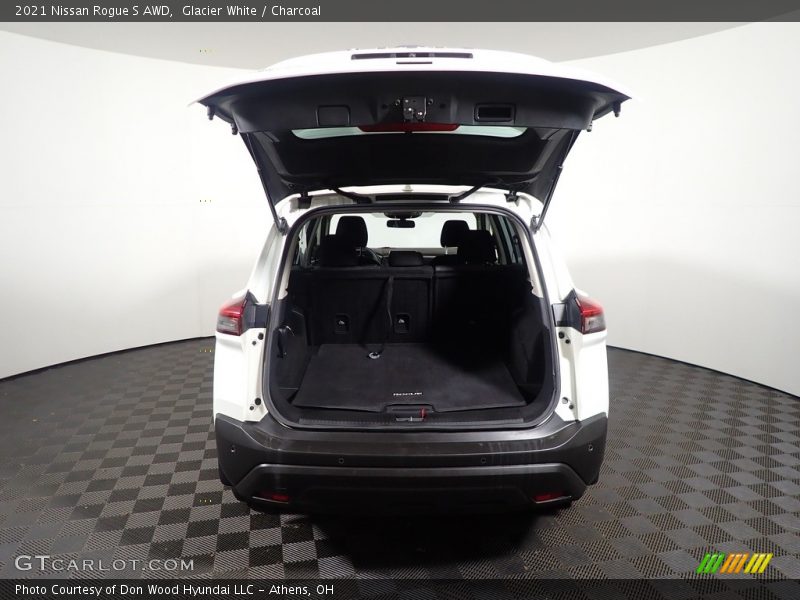 Glacier White / Charcoal 2021 Nissan Rogue S AWD