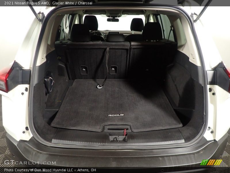 Glacier White / Charcoal 2021 Nissan Rogue S AWD