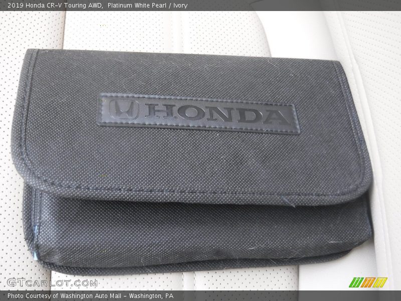 Platinum White Pearl / Ivory 2019 Honda CR-V Touring AWD
