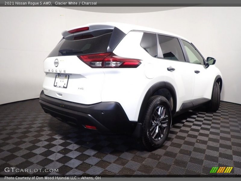 Glacier White / Charcoal 2021 Nissan Rogue S AWD