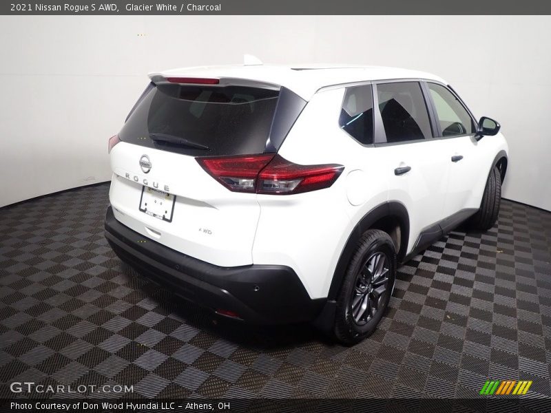 Glacier White / Charcoal 2021 Nissan Rogue S AWD