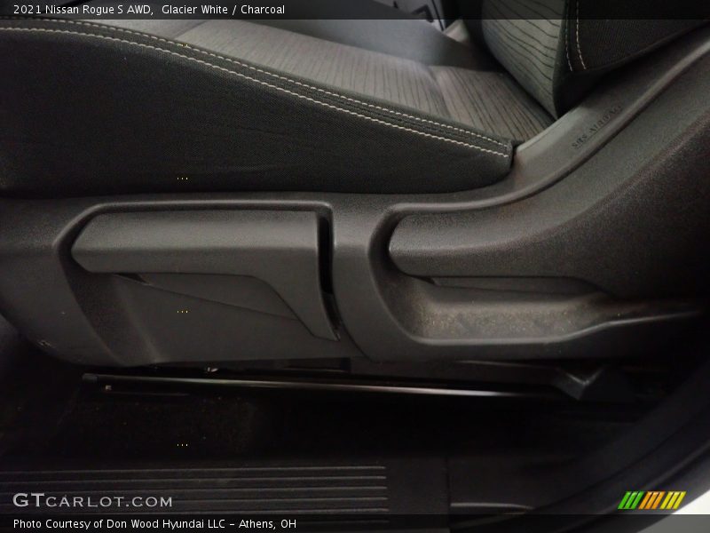 Glacier White / Charcoal 2021 Nissan Rogue S AWD