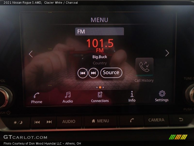 Glacier White / Charcoal 2021 Nissan Rogue S AWD