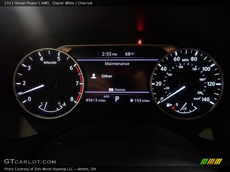 Glacier White / Charcoal 2021 Nissan Rogue S AWD