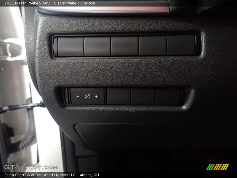 Glacier White / Charcoal 2021 Nissan Rogue S AWD