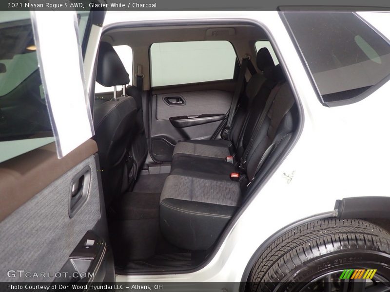 Glacier White / Charcoal 2021 Nissan Rogue S AWD