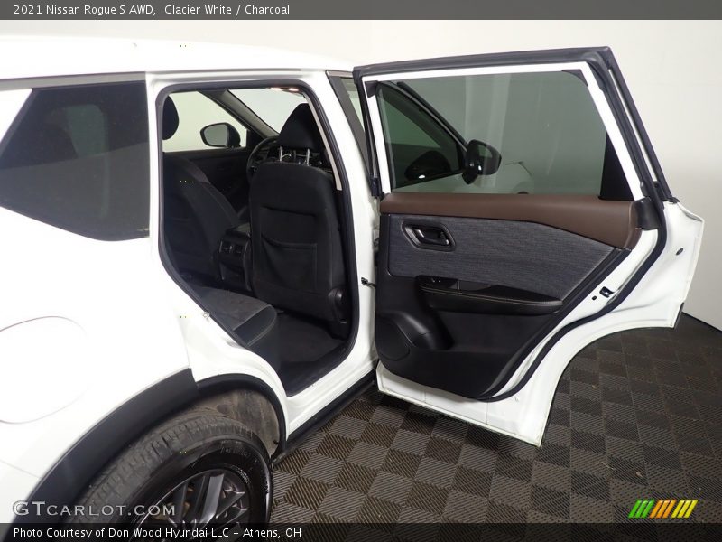 Glacier White / Charcoal 2021 Nissan Rogue S AWD