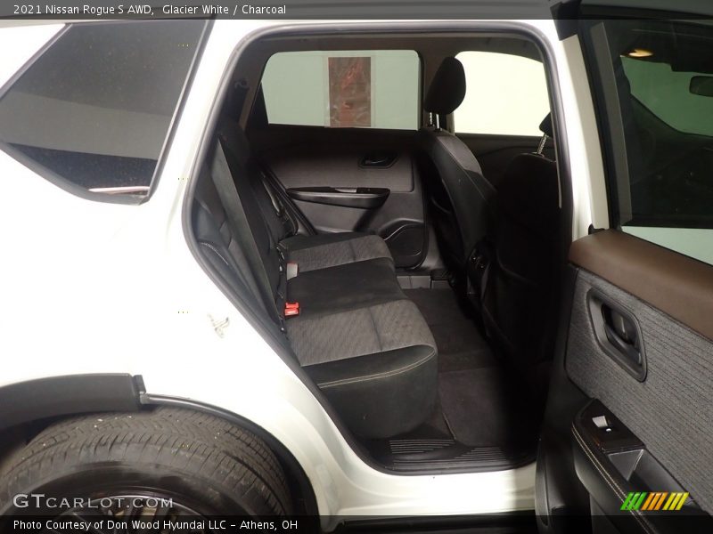 Glacier White / Charcoal 2021 Nissan Rogue S AWD
