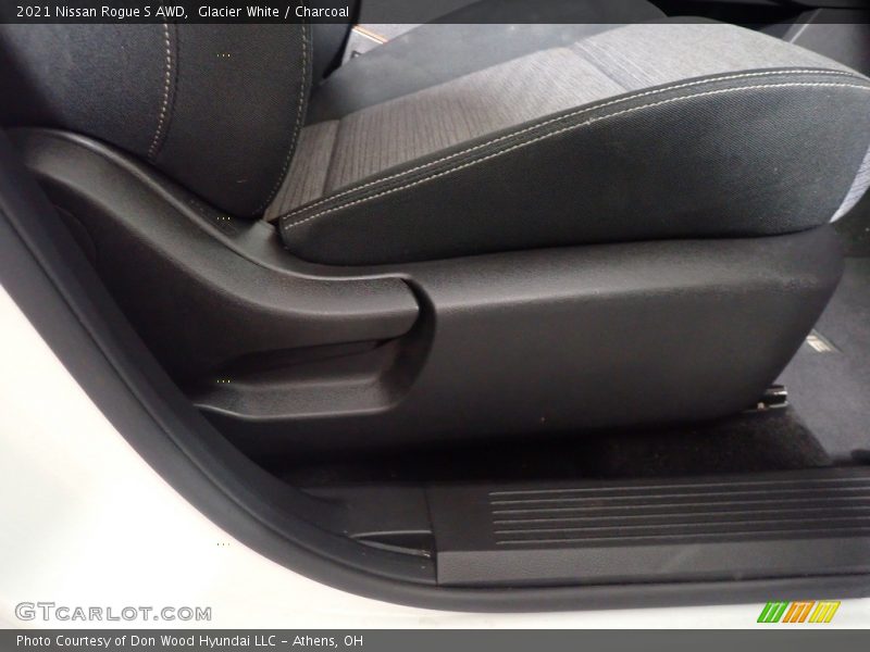 Glacier White / Charcoal 2021 Nissan Rogue S AWD