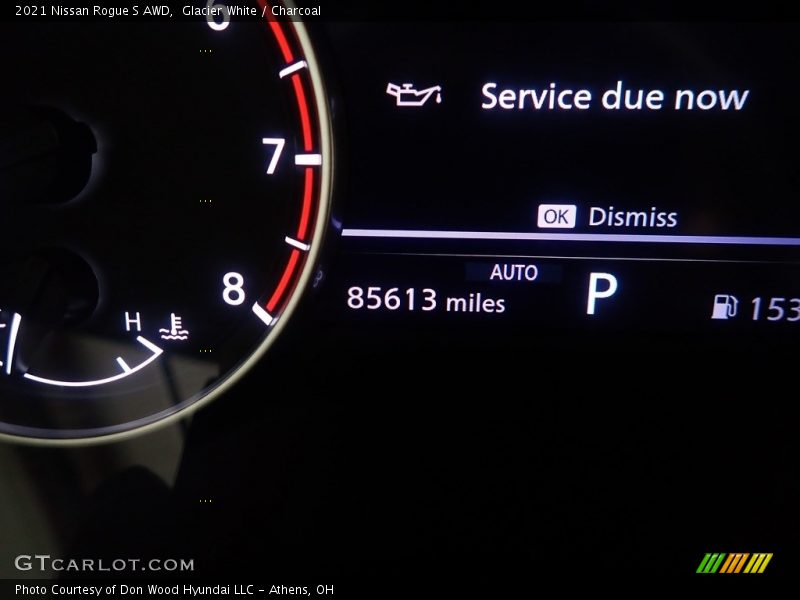 Glacier White / Charcoal 2021 Nissan Rogue S AWD