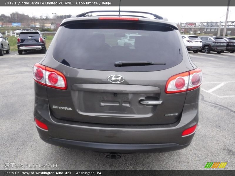 Cabo Bronze / Beige 2012 Hyundai Santa Fe Limited V6 AWD