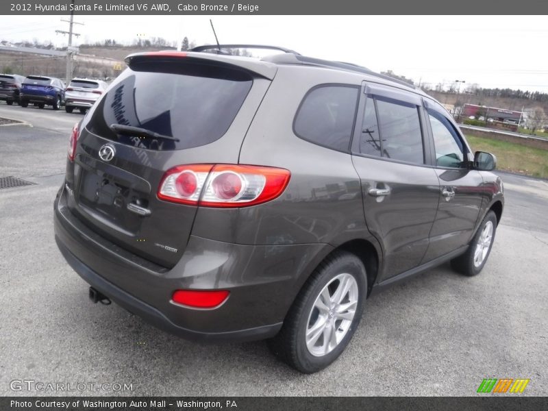 Cabo Bronze / Beige 2012 Hyundai Santa Fe Limited V6 AWD