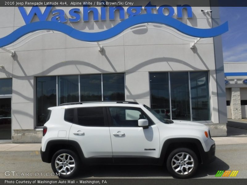 Alpine White / Bark Brown/Ski Grey 2016 Jeep Renegade Latitude 4x4