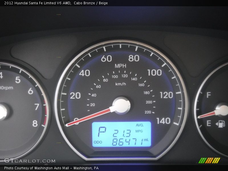 Cabo Bronze / Beige 2012 Hyundai Santa Fe Limited V6 AWD