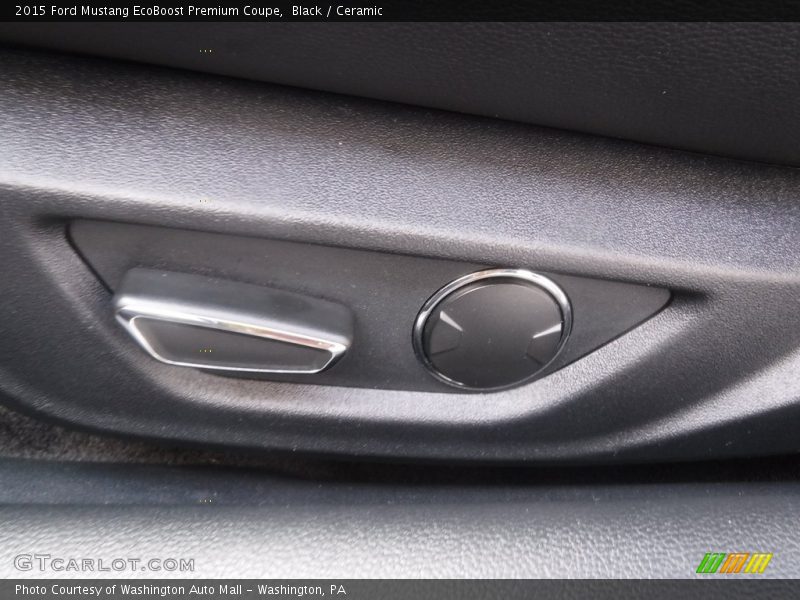 Black / Ceramic 2015 Ford Mustang EcoBoost Premium Coupe