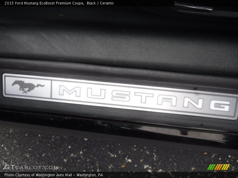 Black / Ceramic 2015 Ford Mustang EcoBoost Premium Coupe